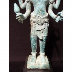 Khmer Shiva Figur aus Bronze – Kambodscha, 9.–12. Jahrhundert - AND47