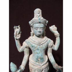 Khmer Bronze Figure of Shiva – Cambodia, 9th–12th Century - AND47