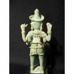 Khmer Bronze Figure of Vishnu – Cambodia, 9th–12th Century - AND44