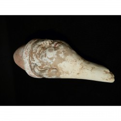 Seltene Ming Grabfigur mit bläulicher Glasur – China, 14.–17. Jahrhundert - AND36