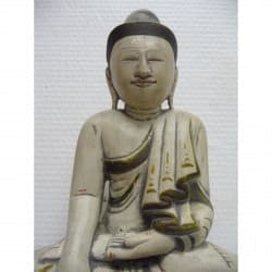 Mandalay Buddha in Limestone with Inscription – Burma, 20th Century - AND161