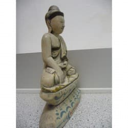 Mandalay Buddha in Limestone with Inscription – Burma, 20th Century - AND161