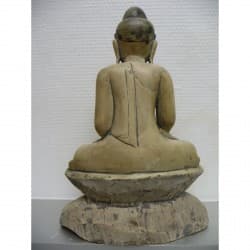 Mandalay Buddha in Limestone with Inscription – Burma, 20th Century - AND161
