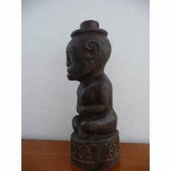 Tribal Figure in Hardwood from Borneo – Late 19th Century - AND09
