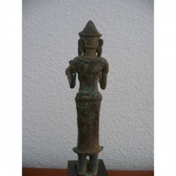 Vishnu Figur aus Angkor Wat aus Bronze – Kambodscha, 12. Jahrhundert - AND10