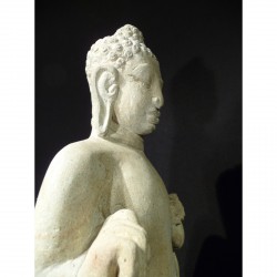 Standing Buddha in Sandstone – Cambodia/India, Late 17th Century - AND29