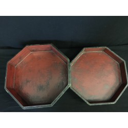 Chinese Storage Box in Black and Gold with Inscriptions - Kas-08