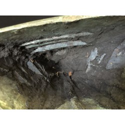 Rare Shan Buddha in Bronze with Inscription and Inlaid Stones – Burma, 1876, 34 cm - BR218