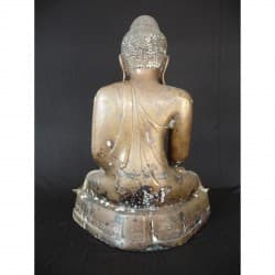 Antique Mandalay Buddha in Bronze with Inscription – Burma, 19th Century, 39 cm - BR203