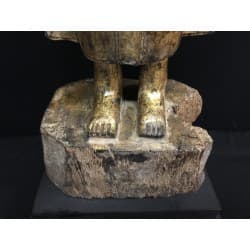 Antique Standing Buddha in Wood – Laos, 19th Century, 80 cm - T135