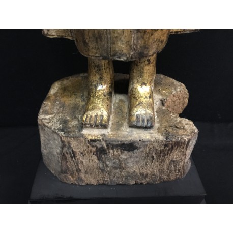 Antik Buddha træ Laos – 80 cm | Stående figur