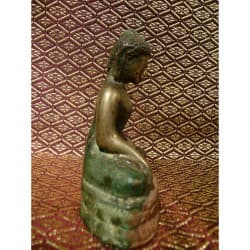 Extrem seltener Pyu-Buddha aus Bronze – Burma, 10.–11. Jahrhundert, 13 cm - BR207