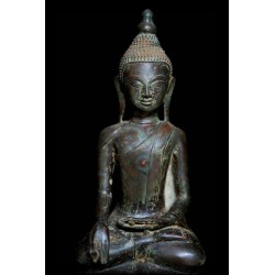 Großer Awa-Buddha aus Bronze mit Literaturreferenz – Burma, 18. Jahrhundert, 47 cm - BR233