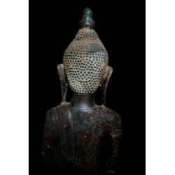 Large Awa Buddha in Bronze with Literature Reference – Burma, 18th Century, 47 cm - BR233