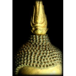 Antique Walking Buddha in Wood – Laos, 17th–18th Century, 105 cm - T137