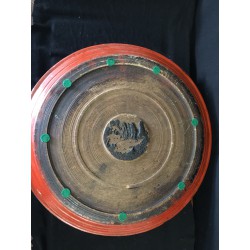 Large Round Red Lacquer Tray from Burma - boxes - 15