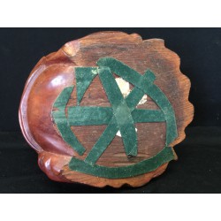 Happy Buddha in Hardwood with Inlaid Details – Thailand, 20th Century - AND264