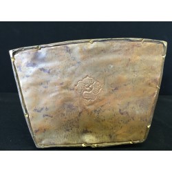 Meditating Nepal Buddha in Bronze/Copper with Gilt Face – 21 cm - BR278