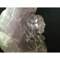 Stehender Happy Buddha aus Amethyst – Burma, 20. Jahrhundert - AND267