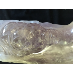 Stehender Happy Buddha aus Amethyst – Burma, 20. Jahrhundert - AND267