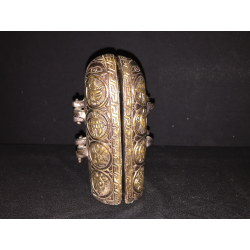 Travel Buddha in Richly Decorated Bronze – Burma, Early 20th Century - AND282