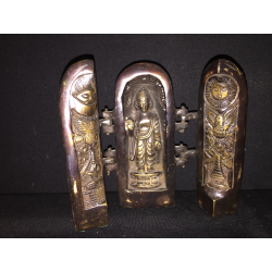 Travel Buddha in Richly Decorated Bronze – Burma, Early 20th Century - AND282