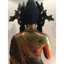 Rare Large Dipankara Buddha in Bronze/Copper with Fire Gilding – Nepal, 51 cm - BR296