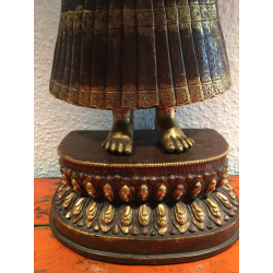 Rare Large Dipankara Buddha in Bronze/Copper with Fire Gilding – Nepal, 51 cm - BR296