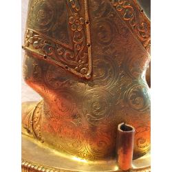 Medicine Buddha (Bhaisajyaguru) in Bronze/Copper with Fire Gilding – Nepal, 36 cm -BR298