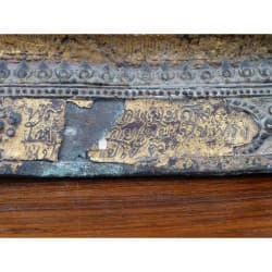 Antique Bangkok Buddha in Gilt Bronze with Inscription – Thailand, Late 19th Century, 35 cm - BR179