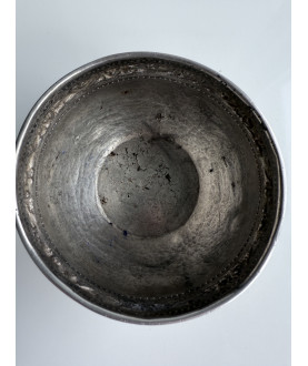 Water Silver Bowl with Floral Band – Sil-0126