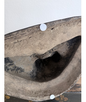 Früher Mandalay-Buddha aus Bronze mit Vergoldung und Steineinlagen – Burma, 19. Jahrhundert, 46 cm - BR347