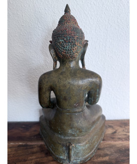 Rare Arakan Buddha in Bronze – Earth Touching Pose – Burma, 18th–19th Century, 35 cm - BR348