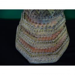 Antiker stehender Bangkok-Buddha aus Bronze auf Lotus-Thron – Thailand, 19. Jahrhundert, 82 cm - BR135