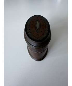 Antique Copper Lime Box with Inscription – Sil-0160