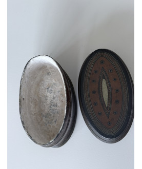 Antike Kupfer Limettenbox mit Gravur – Sil-0160