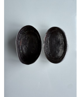 Mindre Sølvdåse med Floralt Mønster – Sil-0161