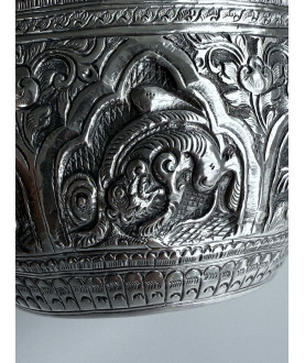 Silver Bowl with Mythical Animals – Sil-0175
