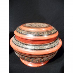 Round Lacquer Storage Boxes from Burma - LK-004