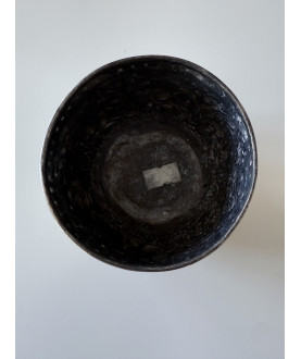 Antique Burmese silver bowl with animals – Sil-0216