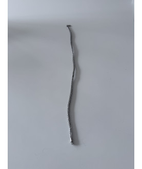 Antike burmesische Silberhalskette mit Emaille-Anhänger – Sil-0252