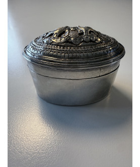 Antique Burmese silver box...