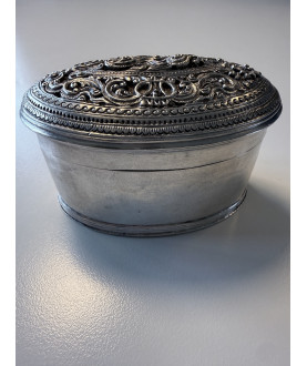 Antique Burmese silver box...