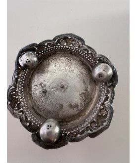 Antique Burmese silver bowl with 6 dance scenes – Sil-0266