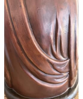 Stor bronze Buddha med lak og svastika-symbol – Kina/Korea, 1700-tallet, 65 cm - BR361