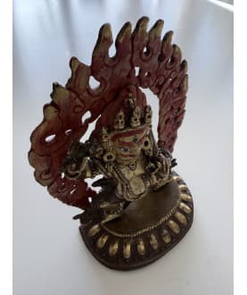 Vajrapani Bodhisattva in Fire-Gilt Bronze – Nepal/Bhutan, Early 20th Century - AND314