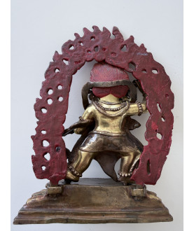 Vajrapani Bodhisattva i lueforgyldt bronze – Nepal/Bhutan, ca. 1900 - AND314