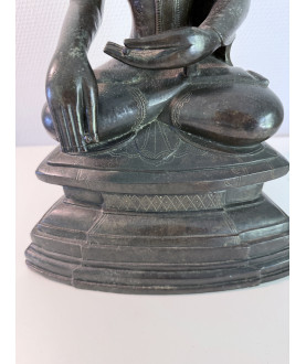 Shan Buddha i bronze  – Burma, 1700-tallet, 46 cm - BR363