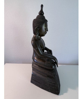 Shan Buddha aus Bronze – Burma, 18. Jahrhundert, 46 cm - BR363