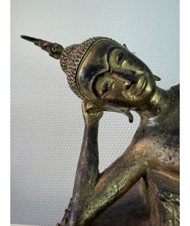 Vergoldeter Bangkok-Buddha – Thailand, Anfang 20. Jahrhundert, 47 cm - BR364